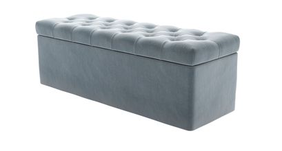 Valentin Storage Bench in Windermere Cotton Matt Velvet - sofa.com