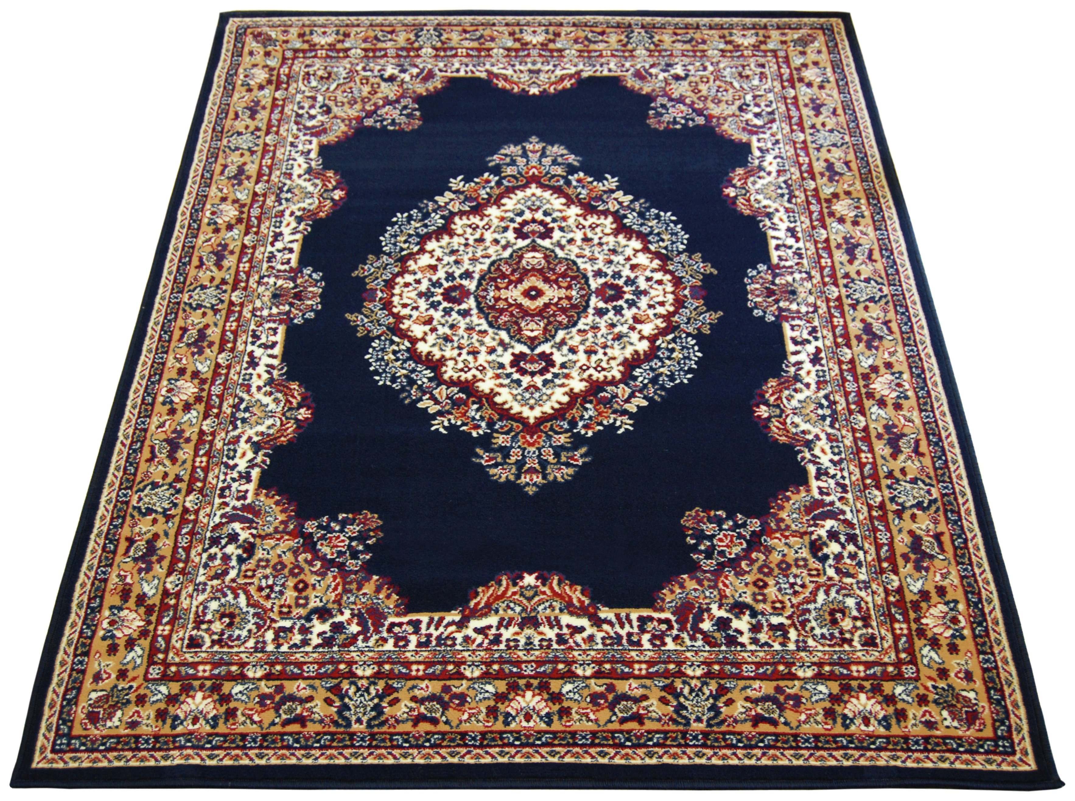 Maestro Traditional Rug - 60x110cm - Navy.