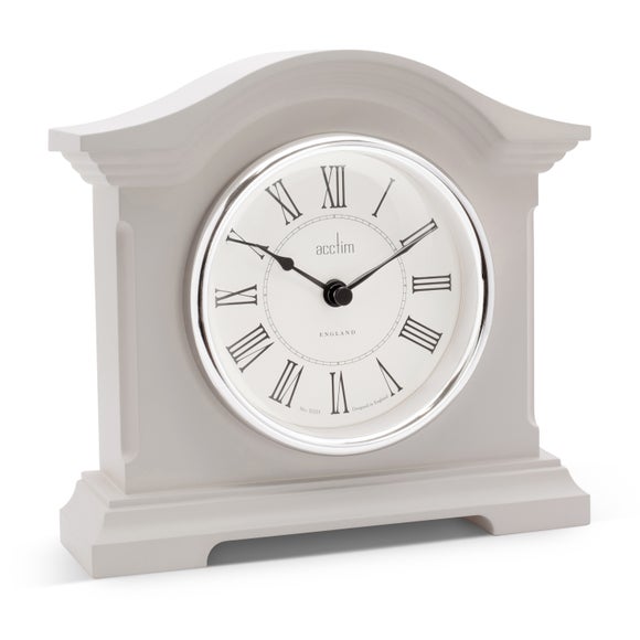 Acctim Cliffburn Taupe Mantel Clock 2