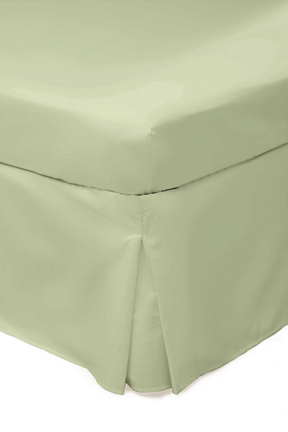 Belledorm Easy Care 200 Thread Count Cotton Polyester Percale Platform Valance in Olive