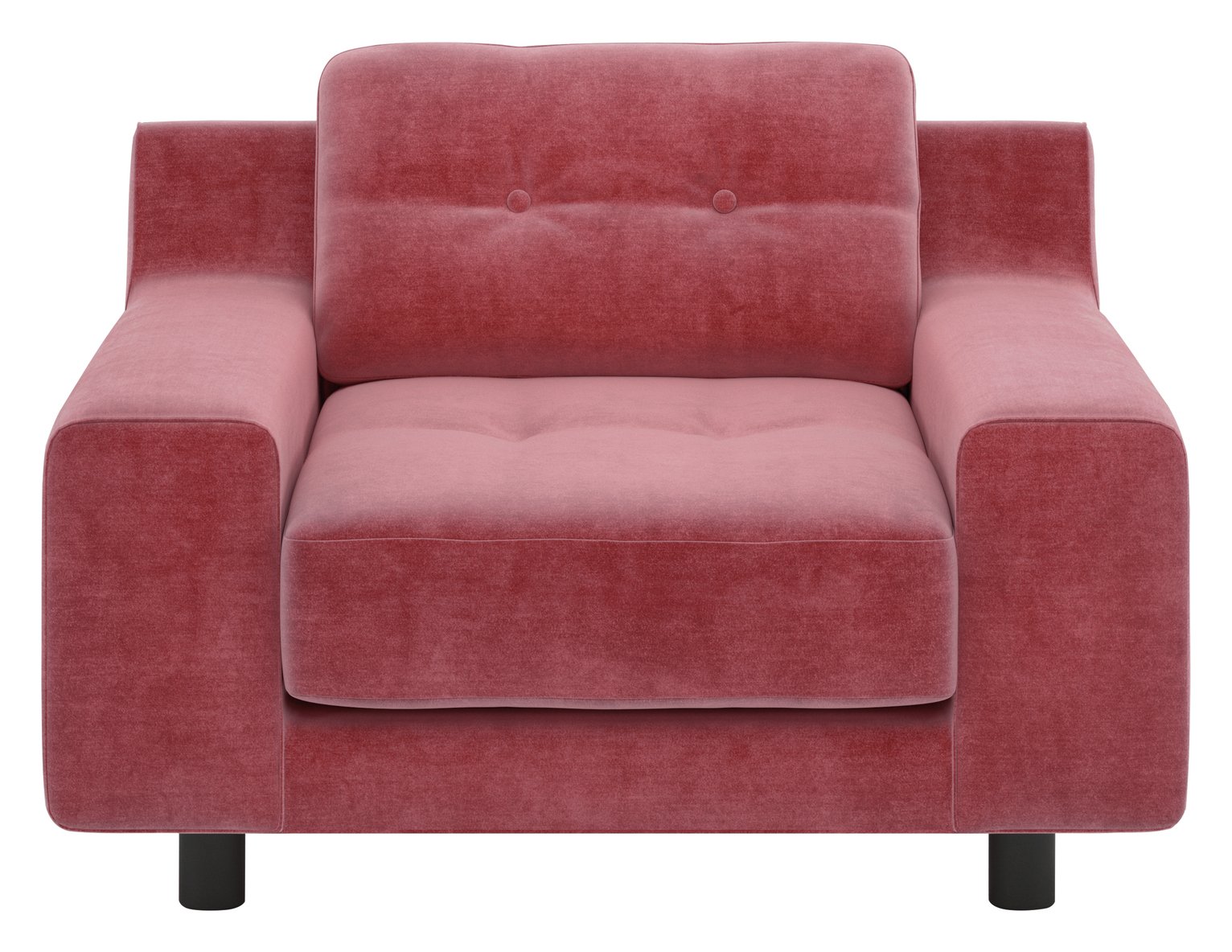 Habitat Hendricks Dusty Rose Velvet Armchair