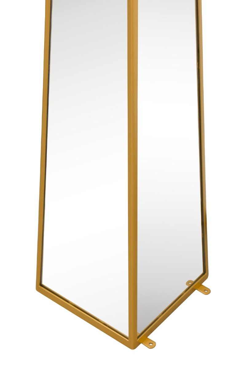 MirrorOutlet Gold Metal Edged Mirrored Ornament (120CM X 25CM X 25CM) 4