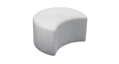 Luna Half Moon Footstool in Goodwin Grey Sandgate - sofa.com