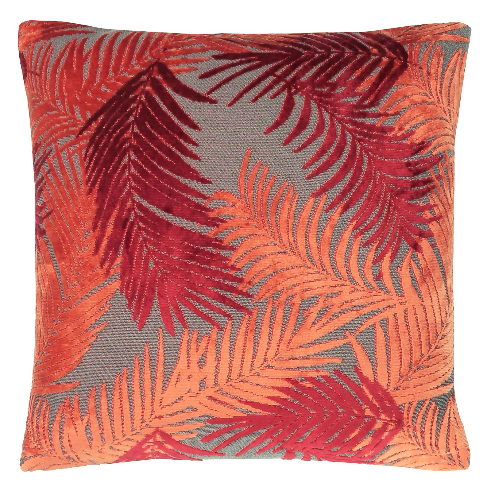 Palm Grove Cushion - 45x45cm - Orange