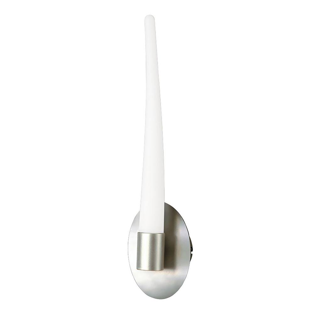 Netlighting Estalacta Wall Lamp 1 Light GU10 IndoorOutdoor SilverOpal White in Silver