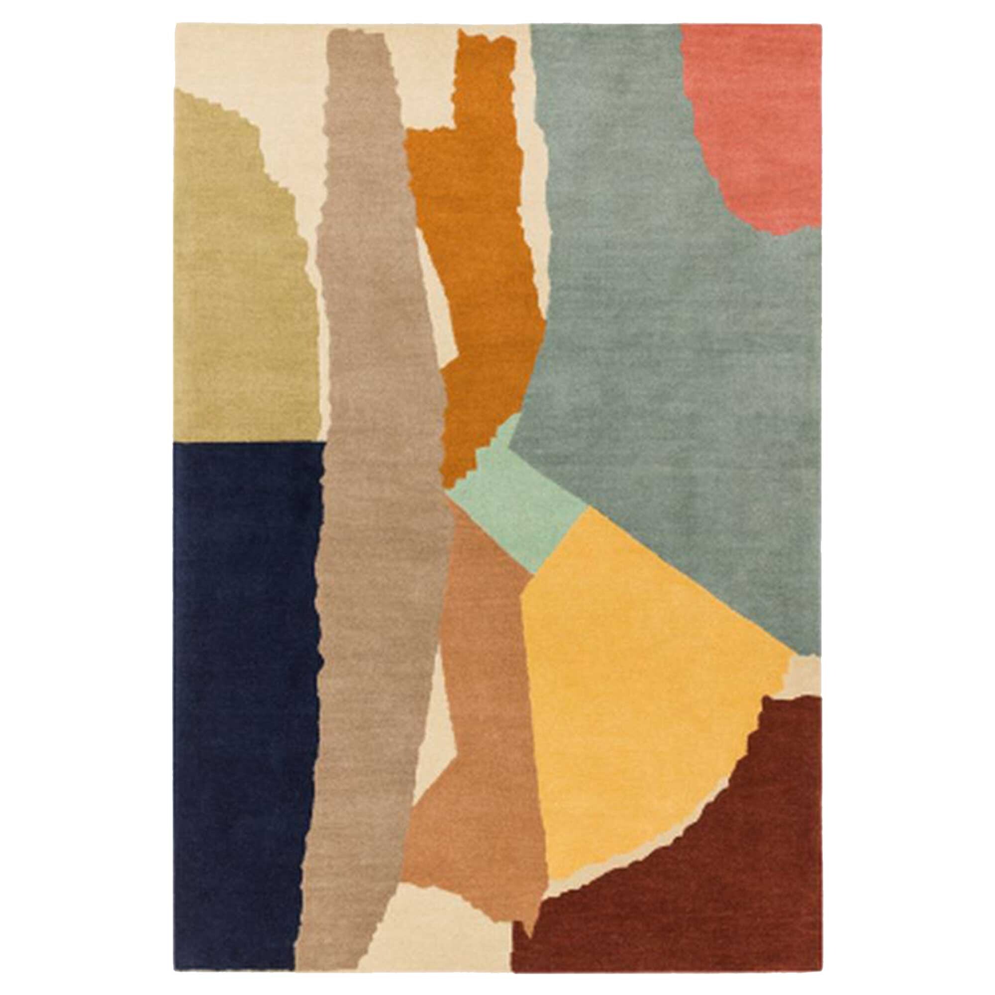 Formation Abstract 120x170cm Rug, Square Wool | Barker & Stonehouse