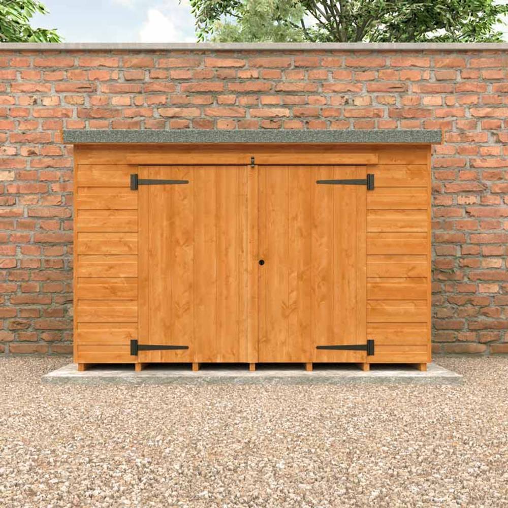 Buttercup Farm 12mm Glorybox Shed - Solid Wood/Softwood/Pine - L175xW67.5xH135.8 cm in Burnt Orange 3