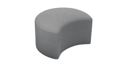 Luna Half Moon Footstool in Harbour Grey Whitstable - sofa.com