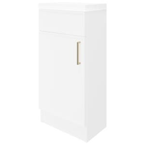 Wickes Haven Matt White Freestanding Vanity Unit & Haven Basin - 840 x 400mm