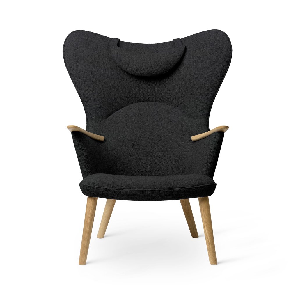 Carl Hansen & Søn CH78 Lounge Chair with head rest, Oak/Fiord 0191