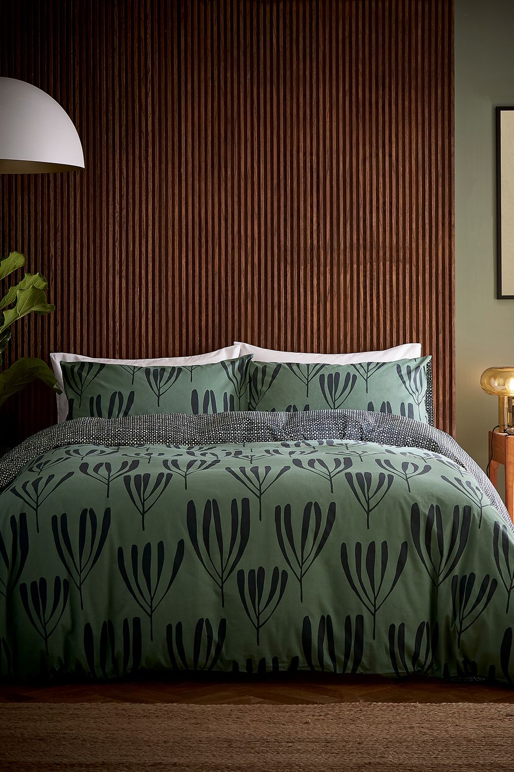 Helena Springfield 'Calla' Cotton Duvet Cover Set in Green