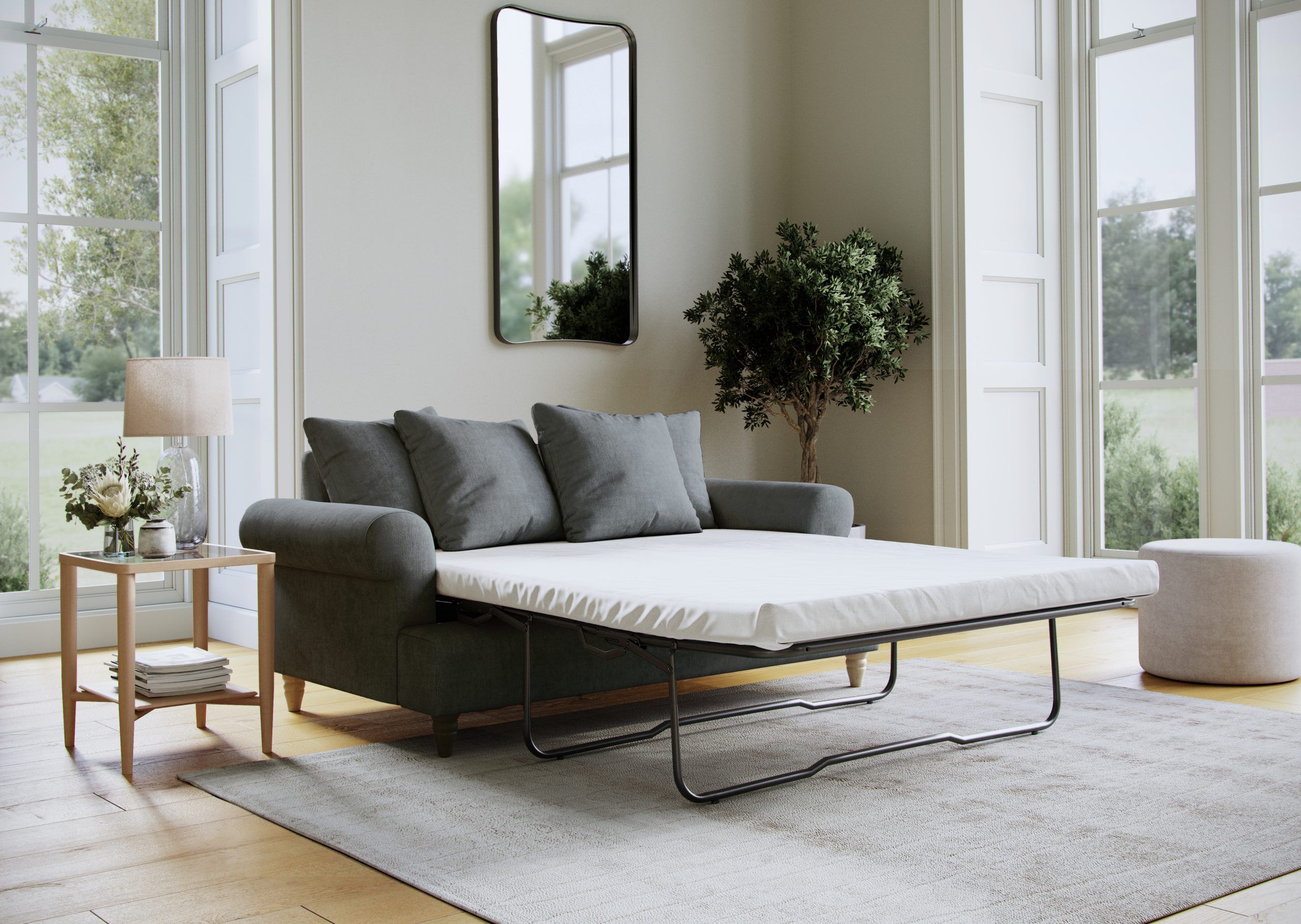The Great Sofa Company Beatrice Sofa Bed Faro Slate in Grey