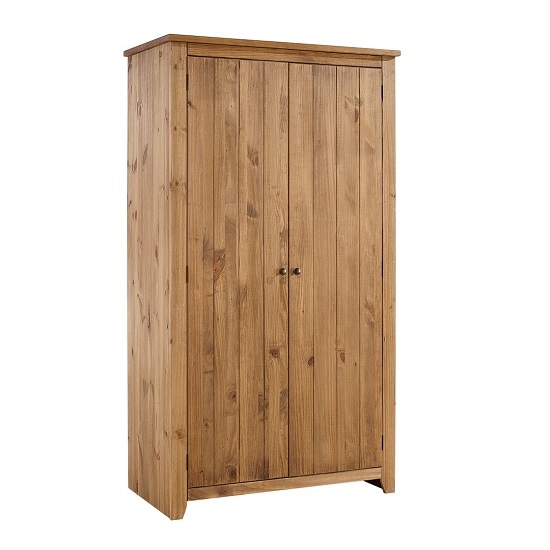 Pascal 2 Door Wardrobe In Pine finish