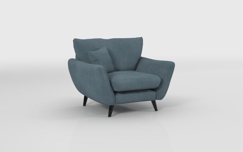 Blue Fabric Edale Armchair