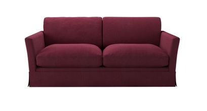 Otto 2.5 Seat Sofabed in Boysenberry Brushed Linen Cotton - sofa.com