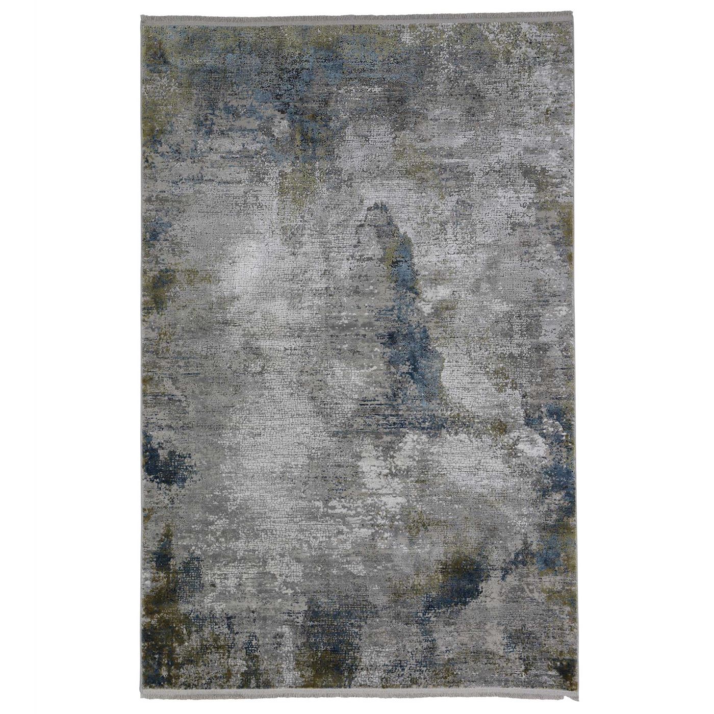 Metallic Impression Rug, Blue