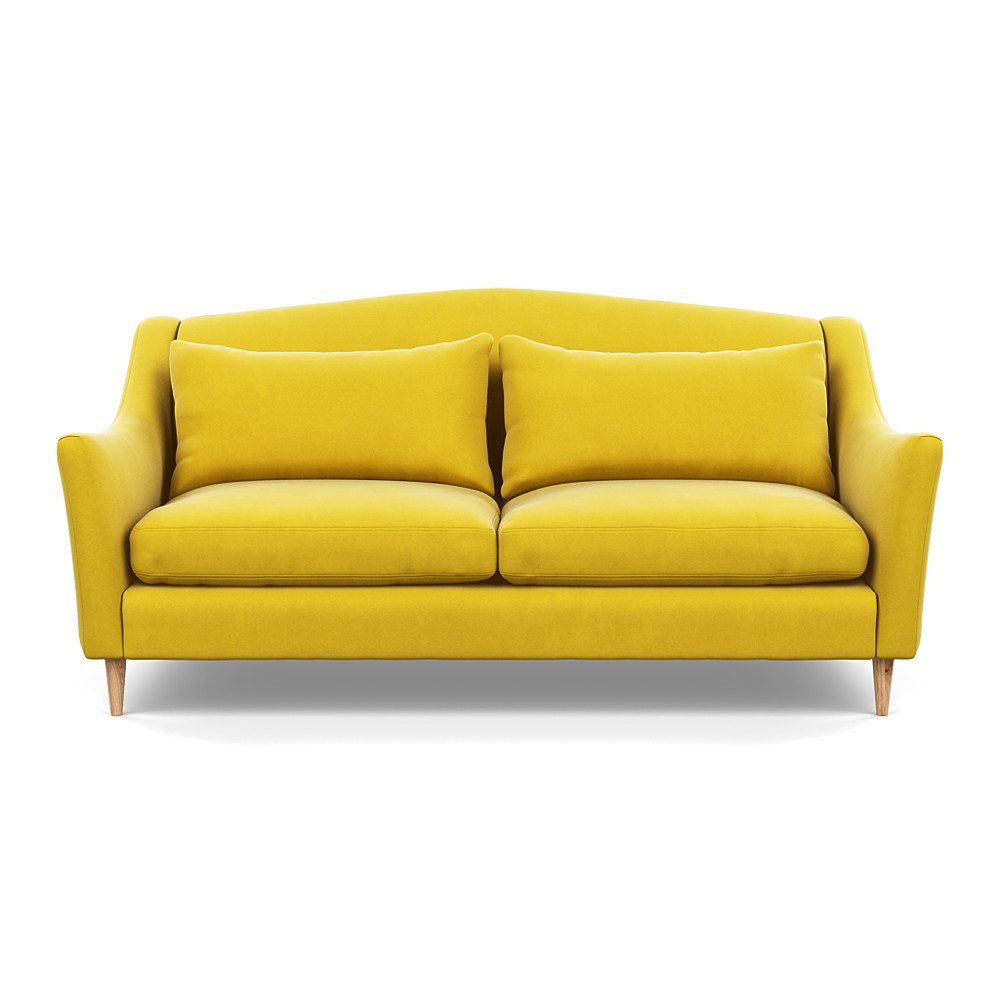 Heal's Somerset 3 Seater Sofa Varese Velvet Alchemilla Natural