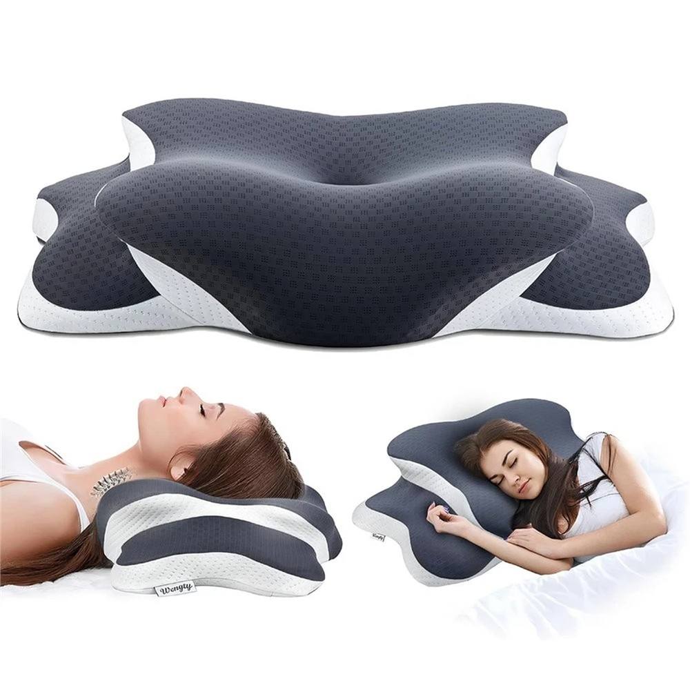 Nordara Ergonomic Orthopedic Memory Foam Cervical Pillow in Grey