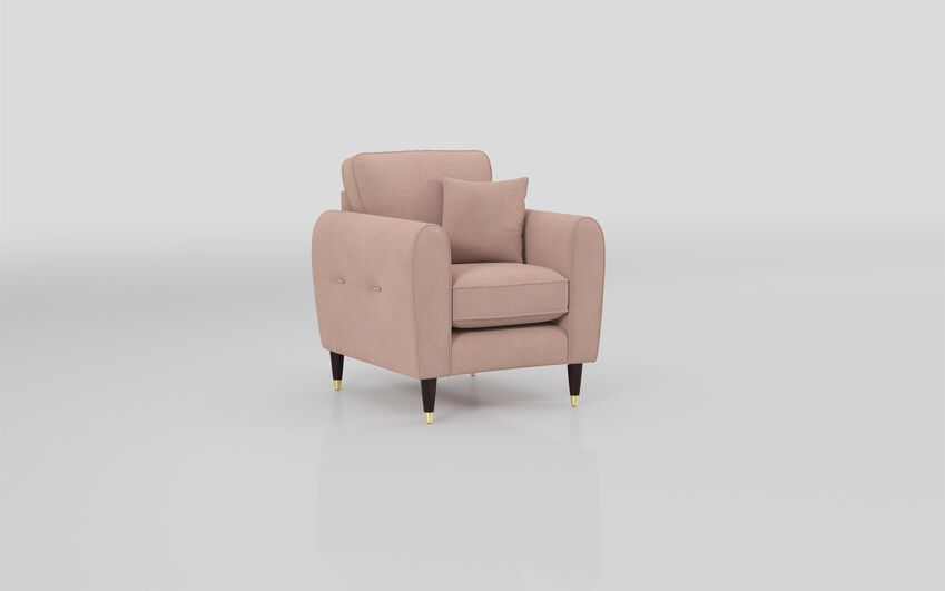 Pink Fabric Newsham Armchair