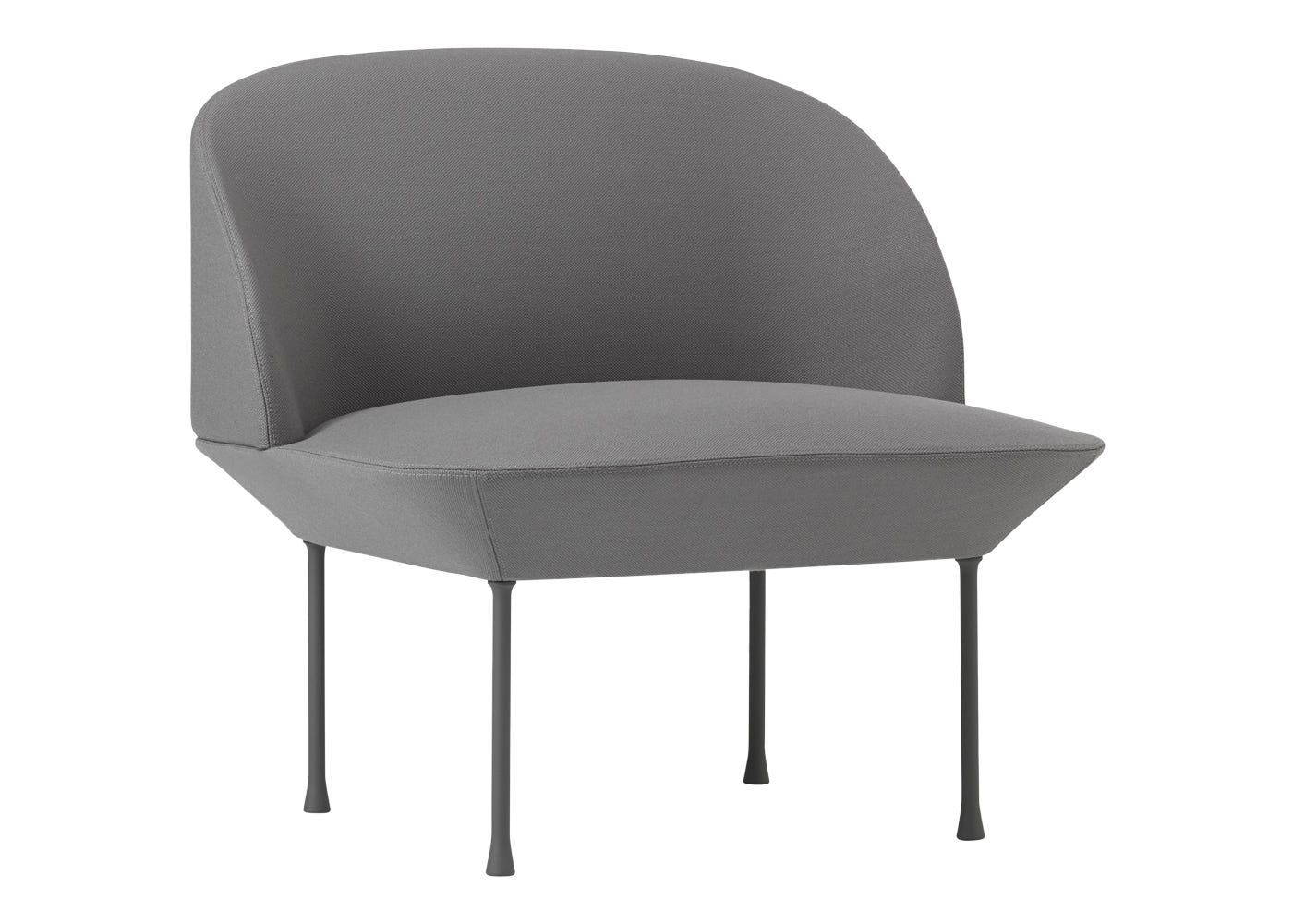 Muuto Oslo Lounge Chair Steelcut 160 Grey