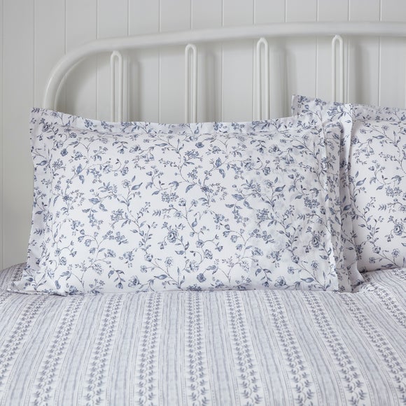 Floral Toile Polycotton Oxford Pillowcase 3