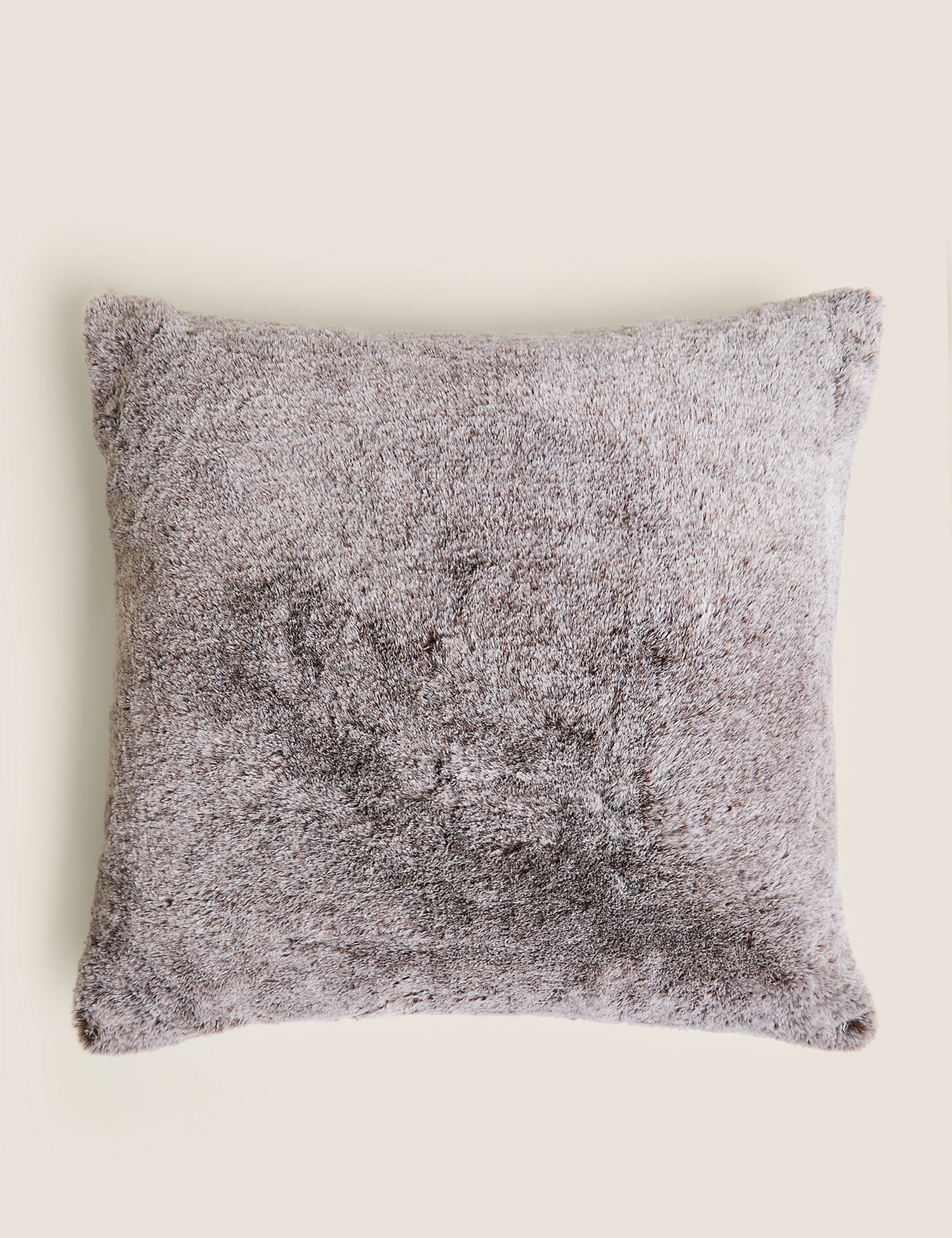 M&S Luxury Large Faux Fur Cushion