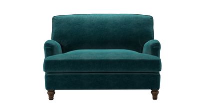 Bluebell Loveseat Sofabed in Jade Smart Velvet - sofa.com