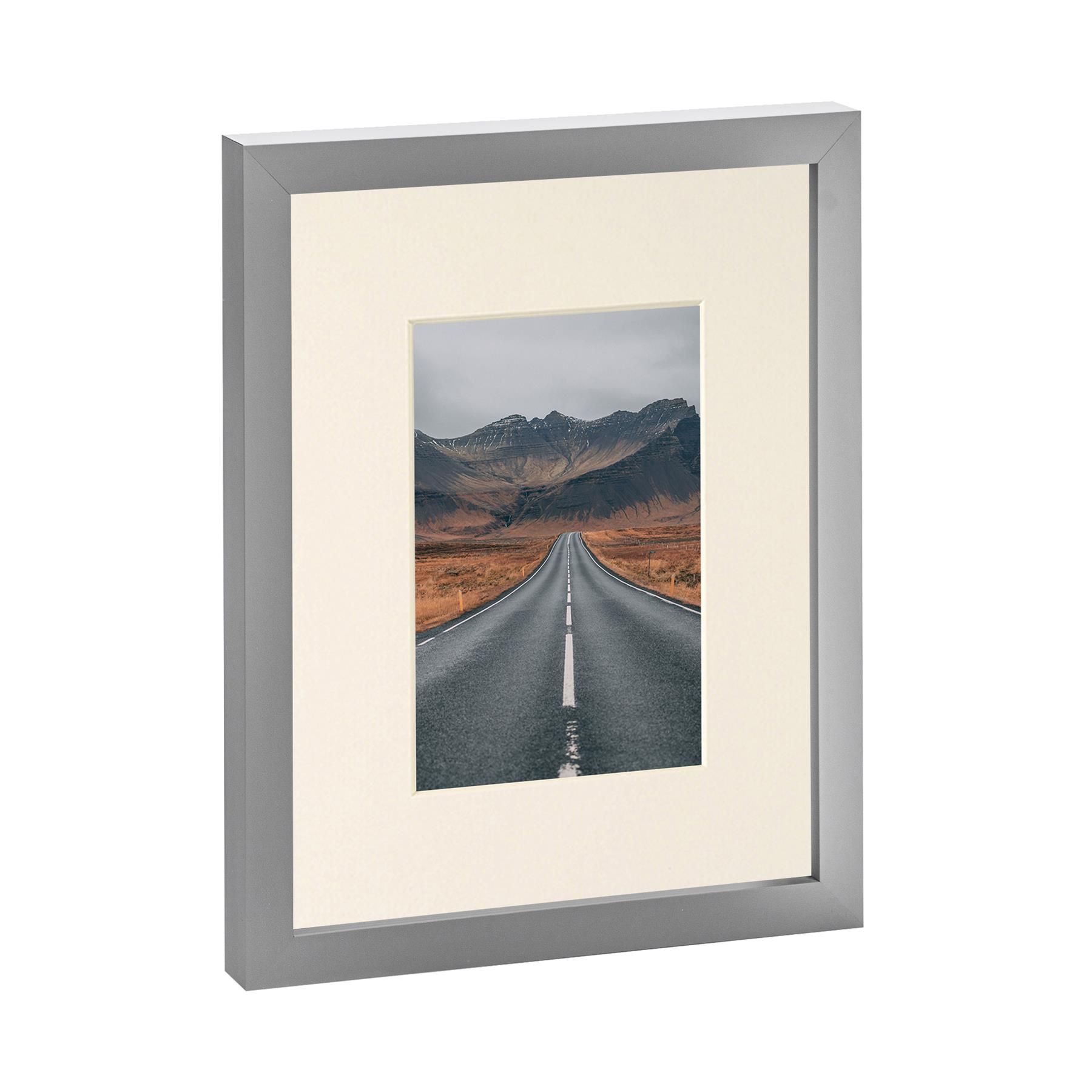 Nicola Spring Photo Frame with 4" x 6" Mount - 8" x 10" - Grey Mount