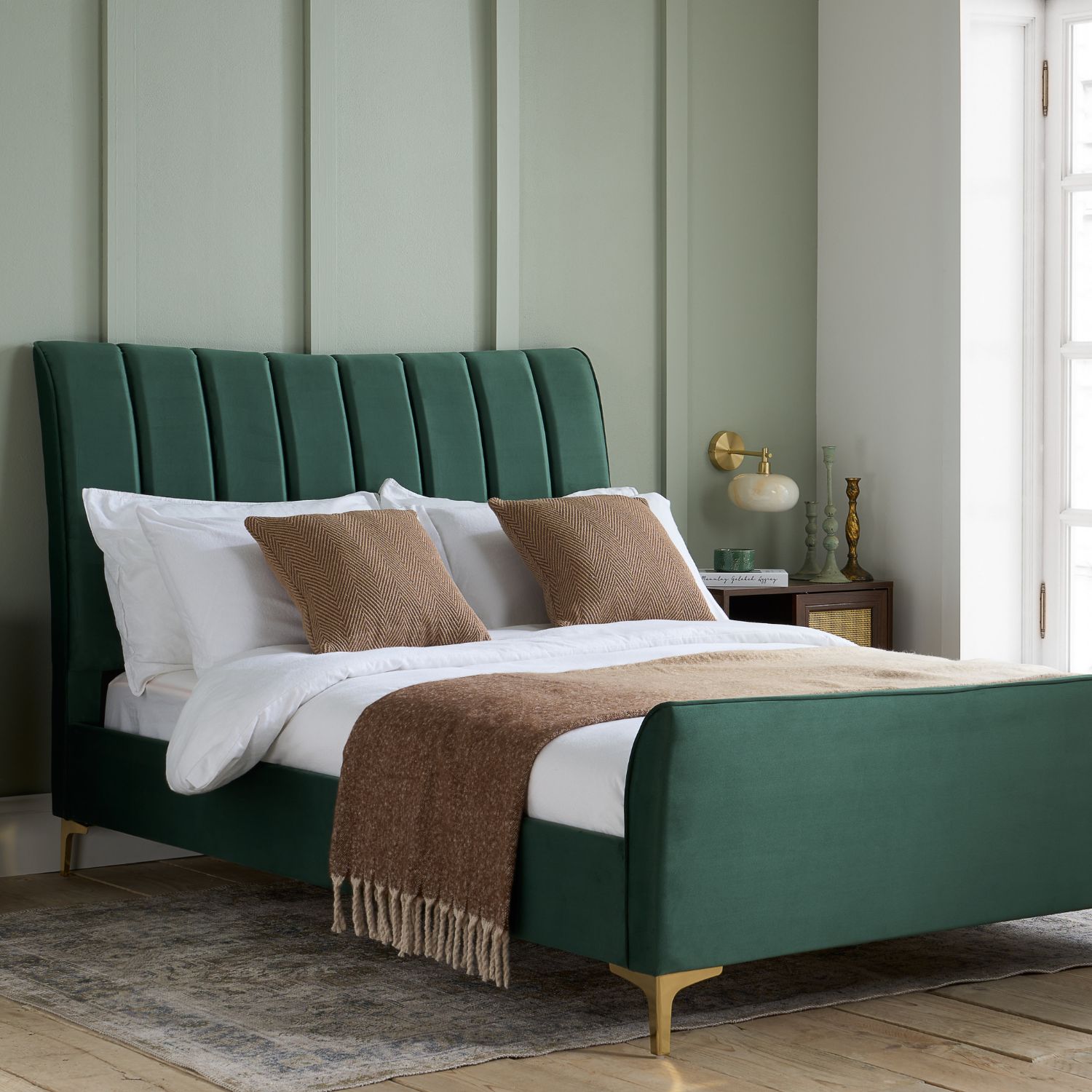 Birlea Clover Bed in Green