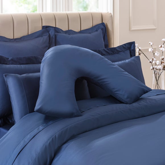 Dorma Smooth & Soft 300 Thread Count 100% Cotton Sateen V-Shaped Pillowcase