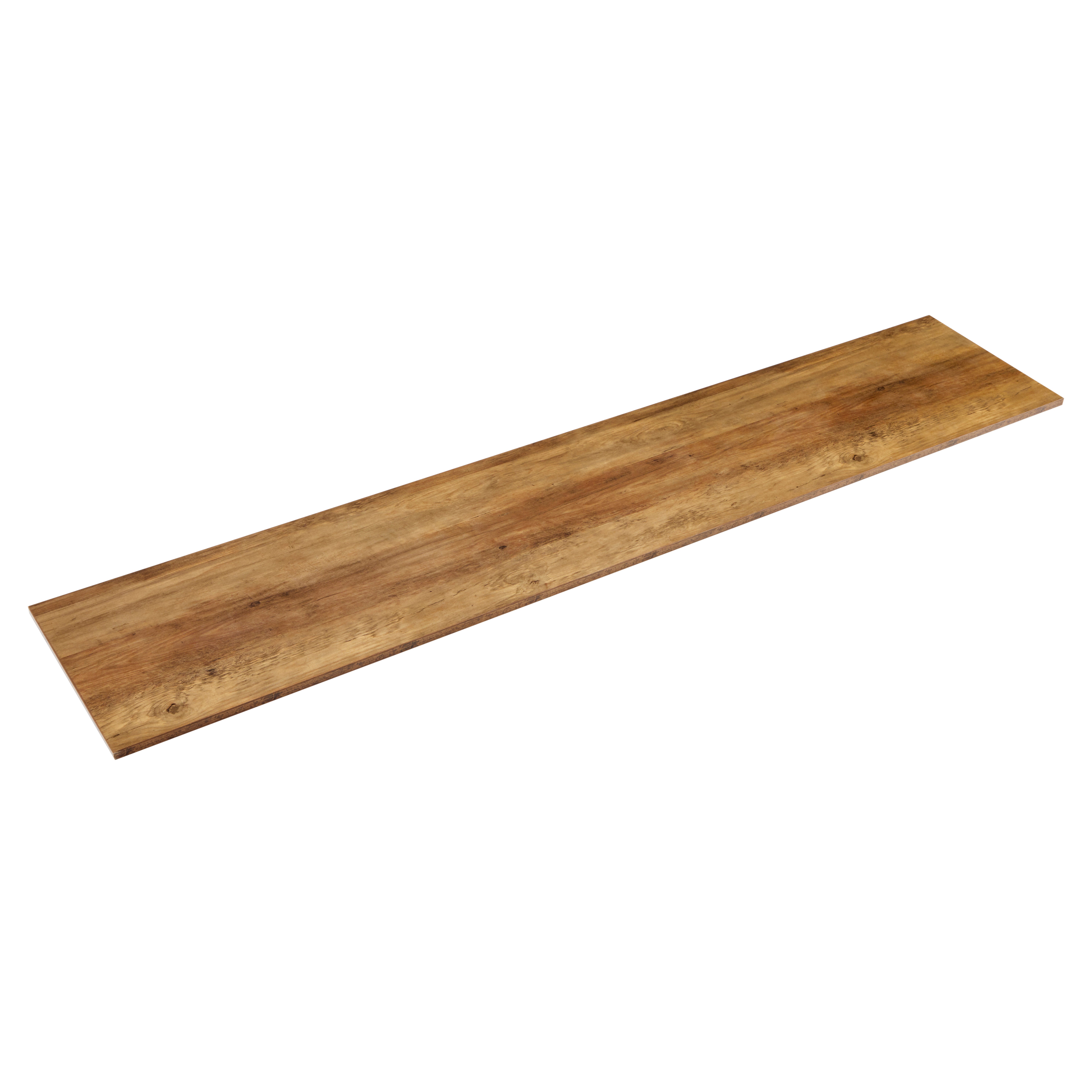 Modular Fulton Pine 180cm Wooden Shelf Panel Component Brown