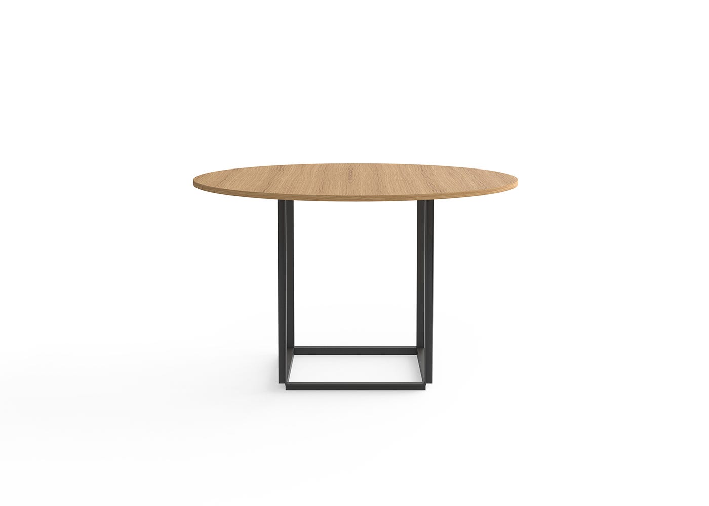 New Works Florence Dining Table 120cm Natural Oak Black Frame