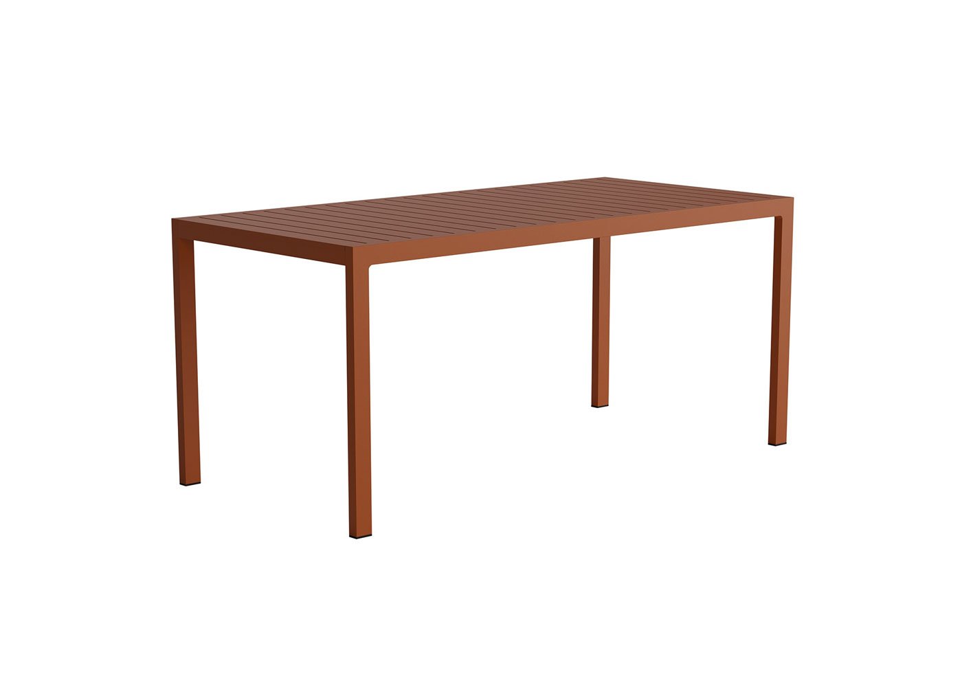 Case Eos Rectangular Outdoor Dining Table Rust