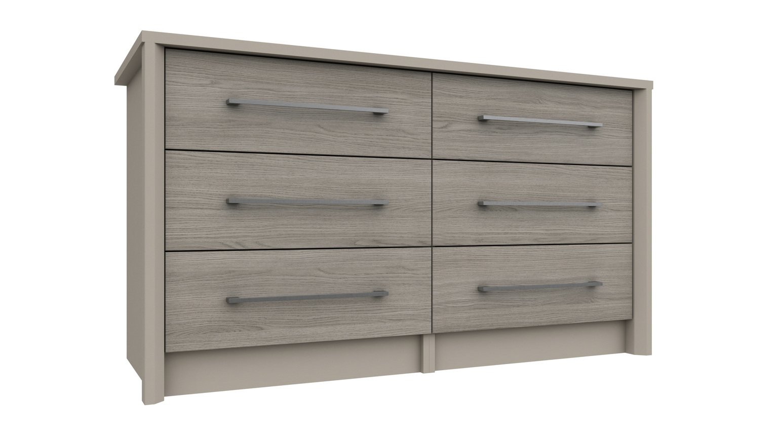 Lancaster 3 + 3 Drawer Chest - Grey
