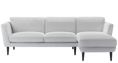 Holly Medium RHF Chaise Sofa in Pumice House Herringbone Weave - sofa.com