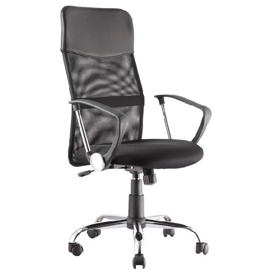 Benzine Home Office Chair In Black Mesh