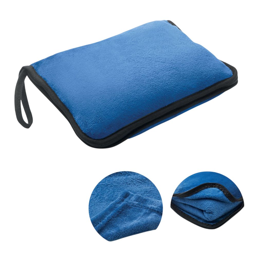 MidOcean 2 in 1 Cozy Travel Pillow Set in Blue
