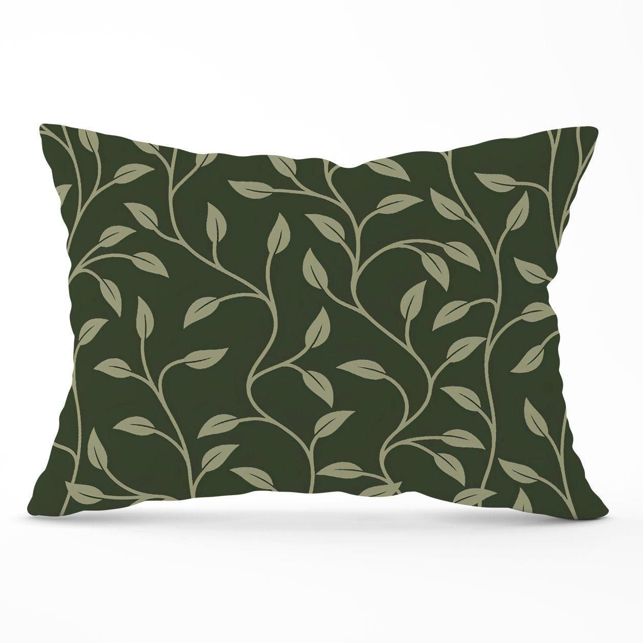 Warren Reed - Designer Green Shrub With Leaves Cushions