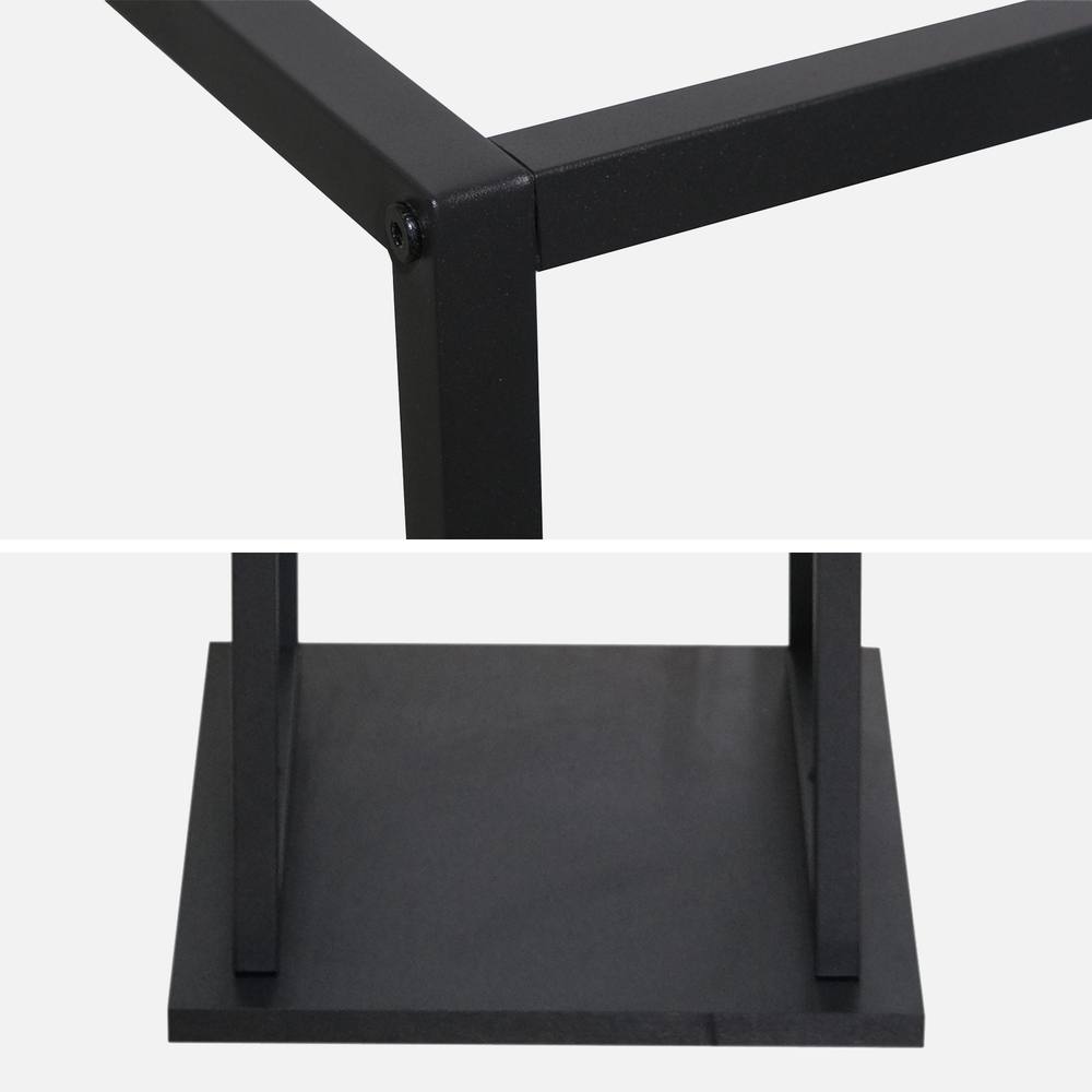 sweeek 112cm Interior Vertical Log Rack in Black 3