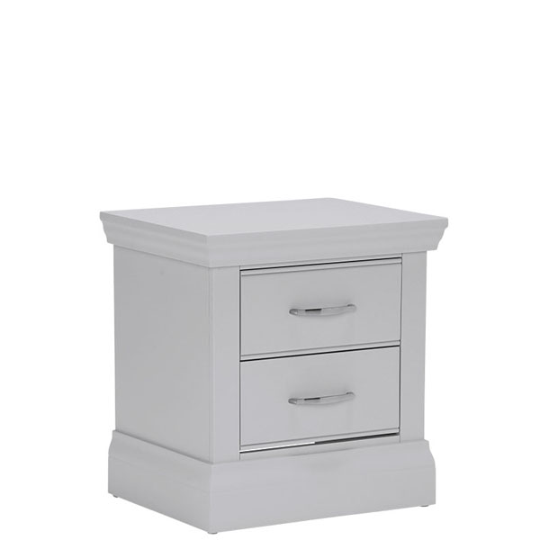 Willersey 2 Drawer Bedside Chest  Grey