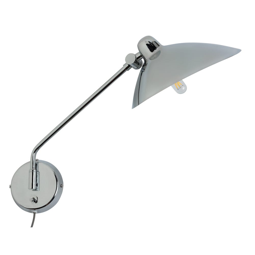 Heal's Milton Swing Arm Wall Light Polished Chrome 2
