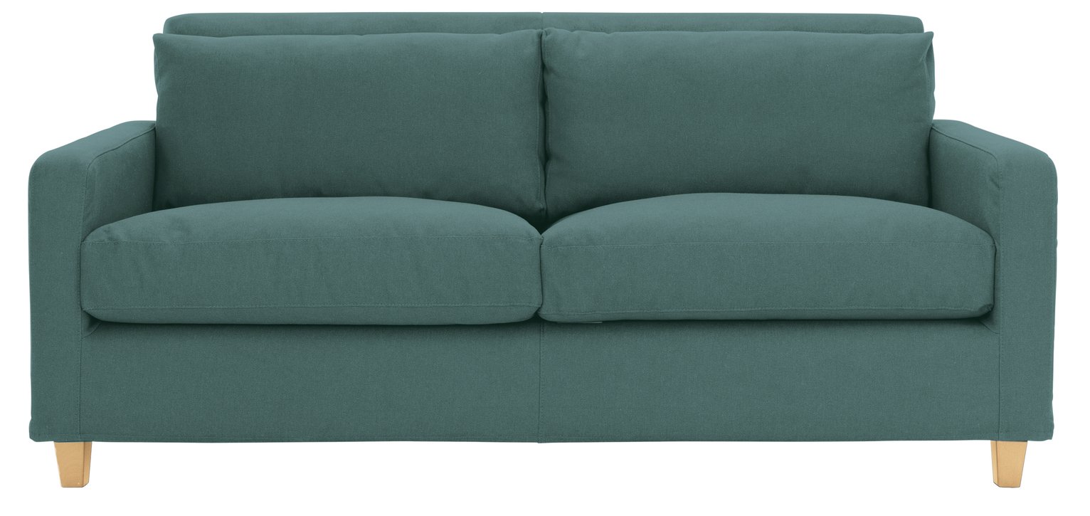 Habitat Chester 2 Seater Fabric Sofa - Teal