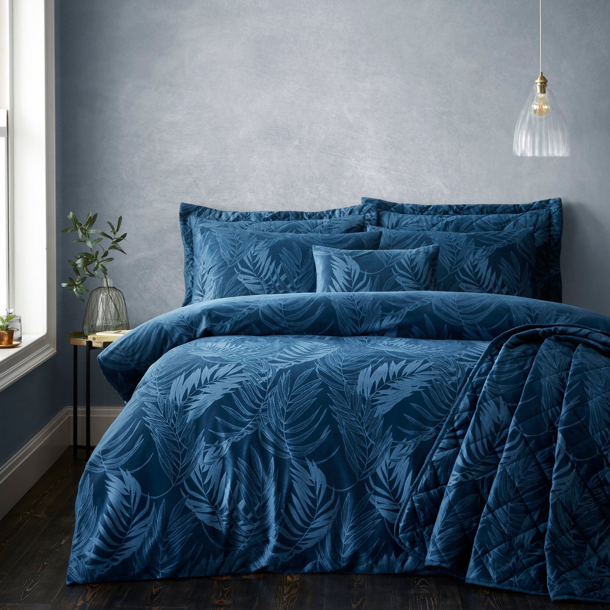 Portfolio Home Woburn Duvet Cover Set with Pillowcase in Blue