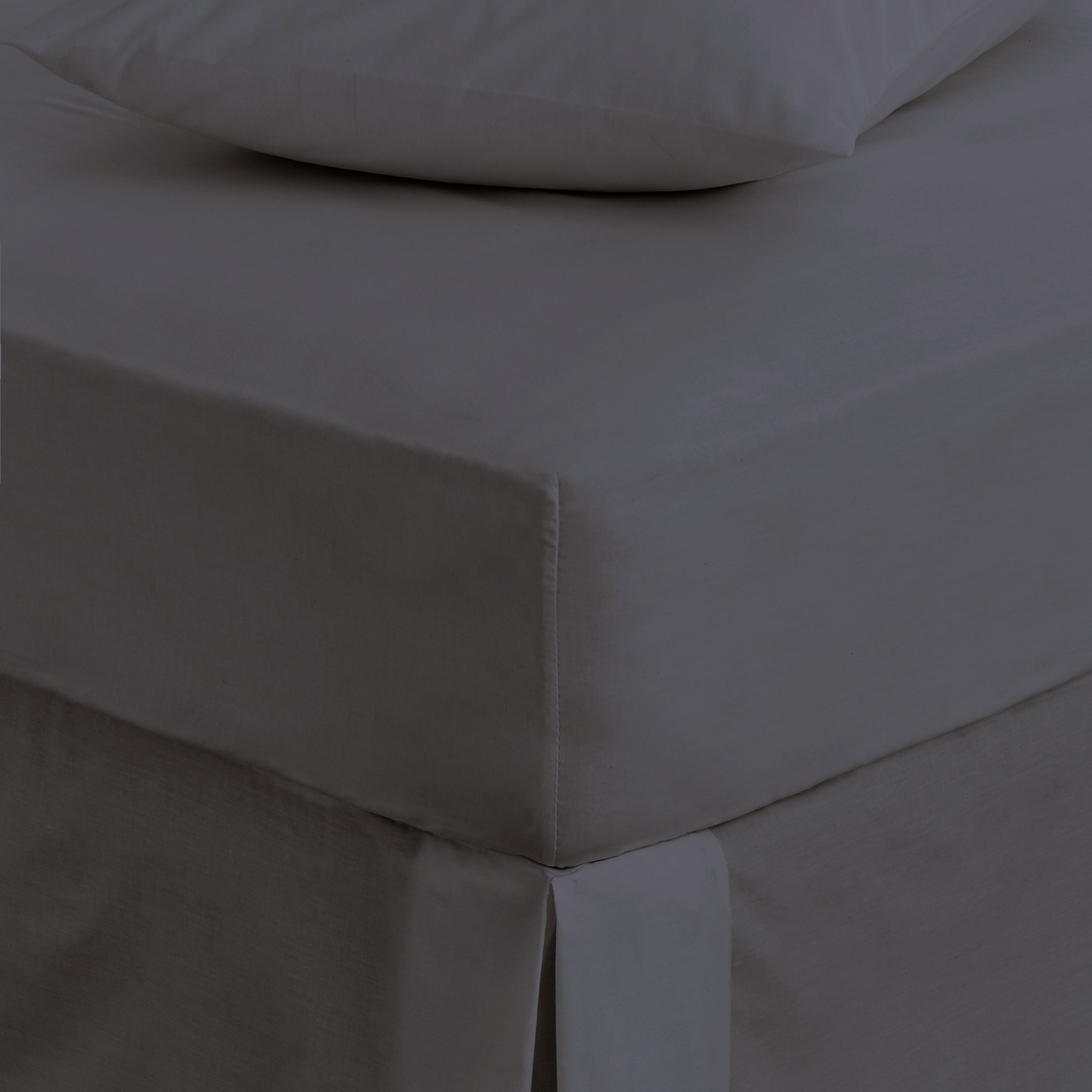 Hotel Wenden 400 Thread Count Cotton Fitted Sheet Charcoal