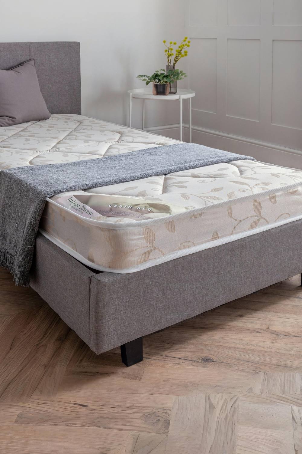 Julian Bowen Cabin Bed Sprung Mattress in White