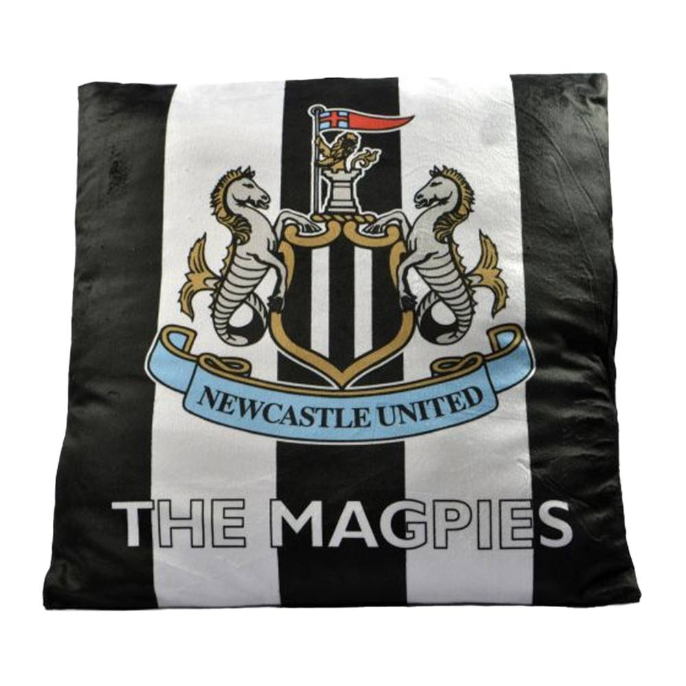 Newcastle United FC St James Park Stadium Filled Cushion in Black