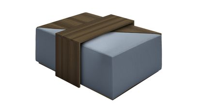 Astaire Modular Coffee Table Set Footstool in Loch Brushed Linen Cotton - sofa.com