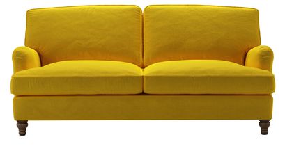 Bluebell 3 Seat Sofa Bed in Canary Cotton Matt Velvet - sofa.com
