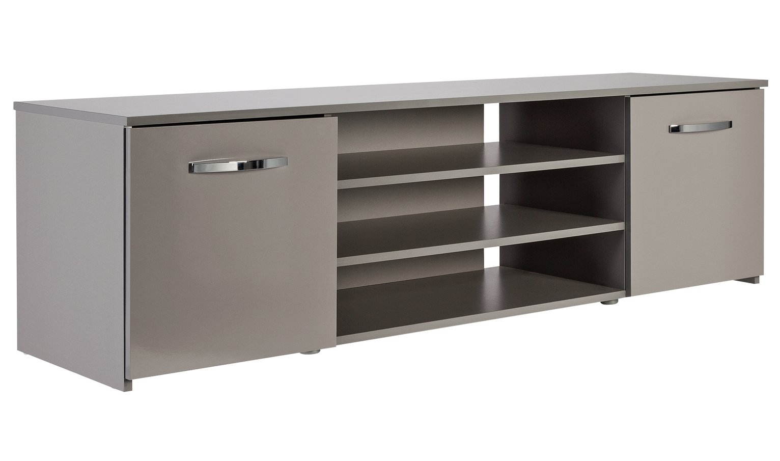 Habitat Hayward 2 Door Wide TV Unit - Grey Gloss