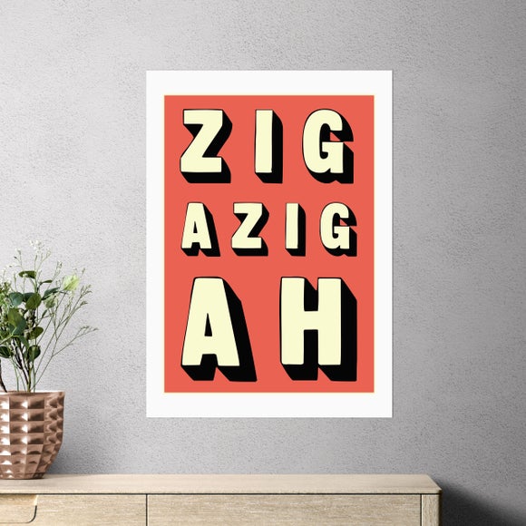 East End Prints Zigazigah Print